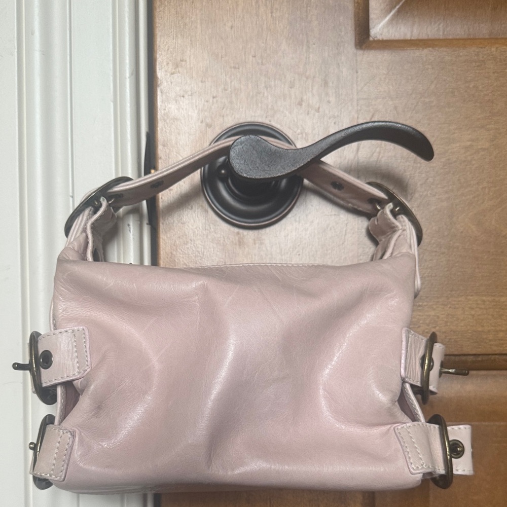 Elegant Pink Leather Women's Bag